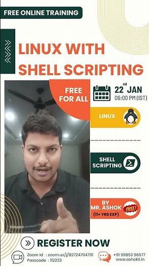 Free Linux with Shell Scripting Training | 2-Week Online Course by Mr. Ashok | Ashok IT