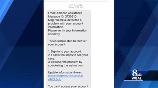 Scam text claims to be from Amazon. Here are the red flags