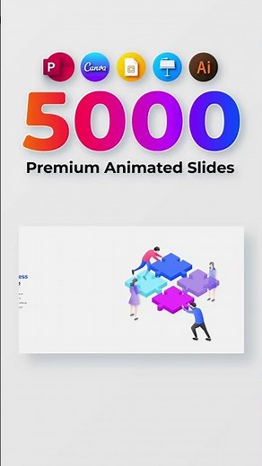 Puzzle Infographic Animation — 5000 Slides for PowerPoint & Canva | Infografity