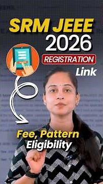 SRM JEEE 2026 Application Form Out! 🚨Dates & Eligibility 🔥 How to Apply Online
