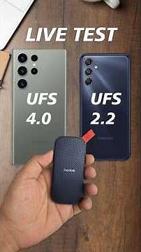 UFS 4.0 VS UFS 2.2 Live speed difference #smartphone #shorts