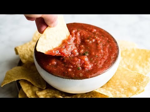 Easy Homemade Salsa Recipe (in the blender)!