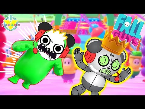 ROBO COMBO VS COMBO PANDA! Let’s Play FALL GUYS Happiest Battle Royale
