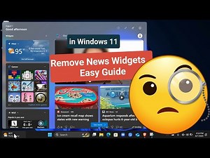 How to Remove News Widgets / News Feed in Windows 11 | Easy Guide