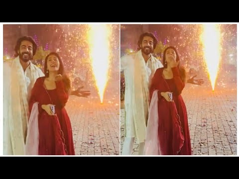 Diwali 2025 Celebration Video of Krushal Ahuja with Hiba Nawab #jhanak #runak #krushi #diwali2025