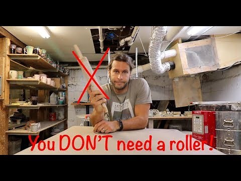 How to make a PERFECT CLAY SLAB WITHOUT a roller