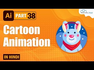 How to Create Cartoon in Adobe Illustrator | Illustrator Workflow & Cartoon Animation Tutorial -#38