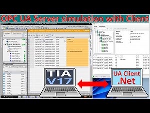 PLC S7-1500 OPC UA Server simulation with OPC UA Client Visual basic
