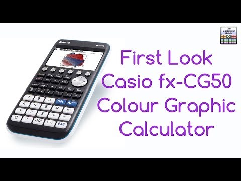 First Look - New Casio FX-CG50 Colour Graphic Calculator - Key features & Modes Graphing CG50