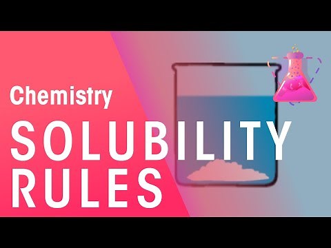 Solubility Rules | Acids, Bases & Alkali's | Chemistry | FuseSchool