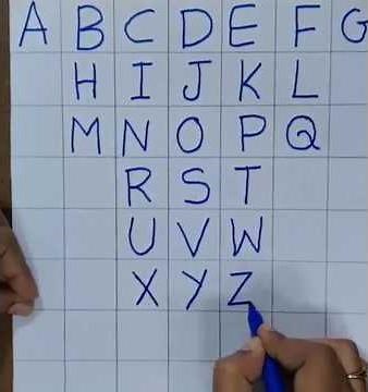 ABCD Writing A to Z | Capital Alphabet | English Handwriting Practice | Learn ABCD (USA) | hibacore