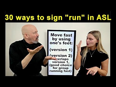 30 ways to sign "run" in ASL