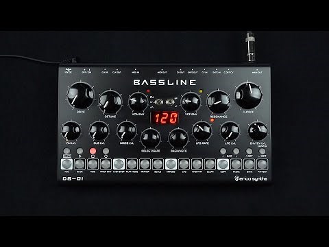 Erica Synths Bassline DB-01 sound demo