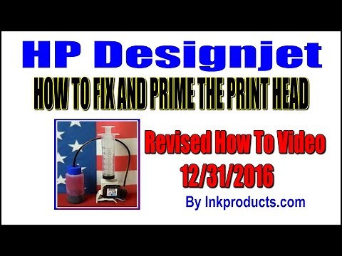 HOW TO FIX AND PRIME THE HP DESIGNJET PRINT HEAD