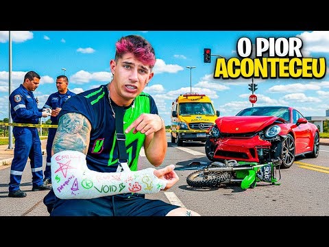 QUEBREI MEU BRAÇO ANDANDO DE MOTO nunca mais vou andar