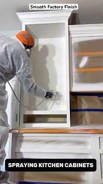 How to Spray Paint Kitchen Cabinets | Professional Finish Step by Step