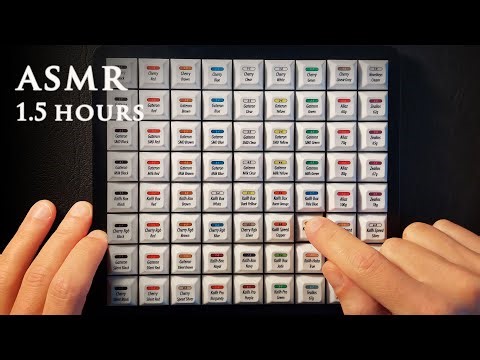 ASMR Mechanical Keyboard Switch Tester | 1.5 hrs Soft Spoken