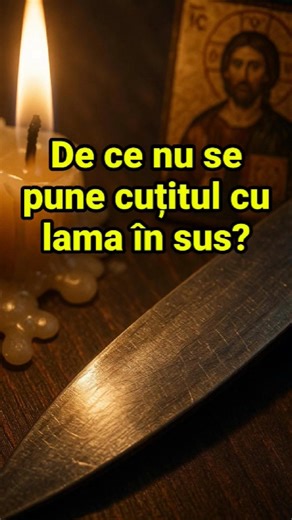 🔪 De ce nu se lasă cuțitul cu lama în sus pe masă? Tradiția care păzește pacea din casă 🙏