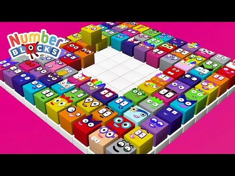 Counting One to One Hundred for Kids | Play & Learn with Cute Block People
