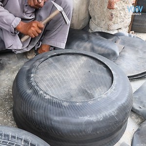 43K views · 97 reactions | Repurposing Used TIRES | Voov Garage | Facebook