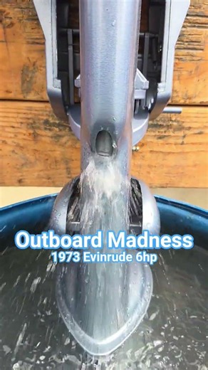1973 Evinrude 6hp long shaft 2-stroke @OutboardMadness #outboardmadness