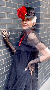 180 reactions · 10 comments | Featuring the orange/red heeled mules with bows by @sezane. I repeated the the color of the shoes with the flower on my vintage hat and vintage necklace. The tulle dress and cowl by @igor_fashionbrand added to the playfulness of the afternoon. Video by @daniel_a_nolan #heeledmules #tulledress #vintagehat #vintagegloves #over80 #advancedstyle | Style Crone | Facebook