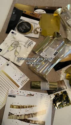 DIY New Year's Eve Backdrop Ideas for Golden Hour