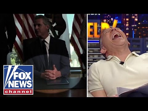 ‘Gutfeld!’: Newsom is VIOLENTLY trying to control his hands