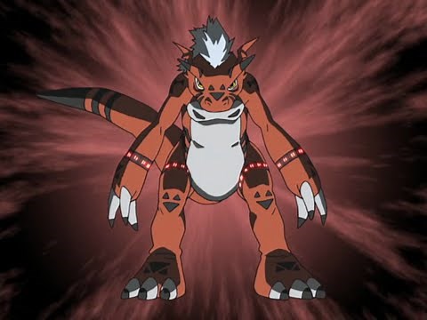 Guilmon Digivolves to Growlmon - Digimon Tamers [2001]