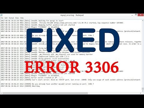 Cannot connect to MySQL server on localhost:3306 [FIXED]