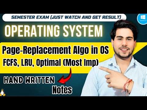 What is Page Replacement Algorithm? | FIFO, LRU, Optimal & Page Fault in OS (Easy Hindi)