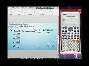 Simplifying algebraic expression
