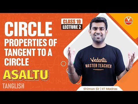 Circles Class 10 in Tamil - L2 | Chapter 10 | Term 2 |Properties of Tangent to a Circle | Shimon Sir