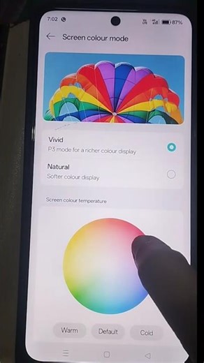 Change Screen colour mode in realme!#shorts #realme