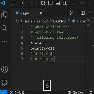 Left-Shift Operator#python#operator #shorts