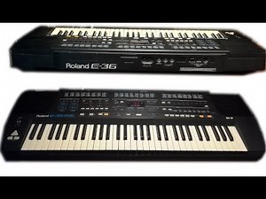 Roland E-36 (sound and styles demonstration) HiQ sound