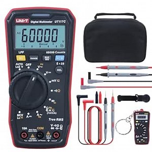 UNI-T UT117C High-Precision Digital Multimeter, 60000 Counts Non-Contact AC Voltage Detection LOZ/LPF Tester Measures AC/DC Current/Voltage/Frequency/Resistance/Capacitance, Bluetooth App Supported