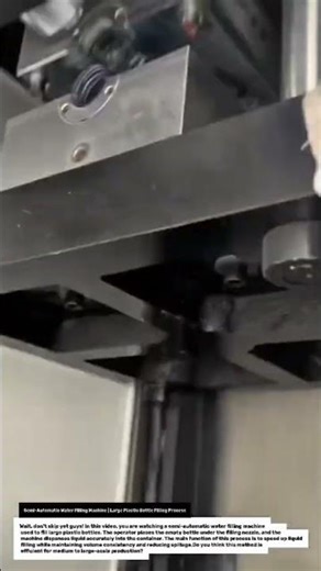 Semi-Automatic Water Filling Machine | Large Plastic Bottle Filling Process.
