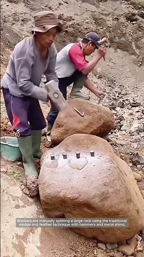 Splitting Stone by Hand: The Timeless Wedge and Feather Technique