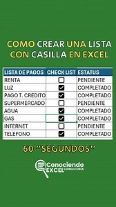 La Mejor Forma de crear CheckList en Excel | Conociendo Excel