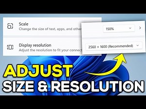 How to ADJUST Screen Resolution & Size on Windows 11 (2026)