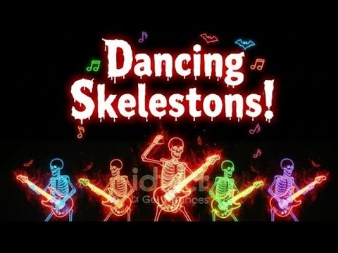 "Dancing Skeletons 💀 | Funny Halloween Dance Animation!"