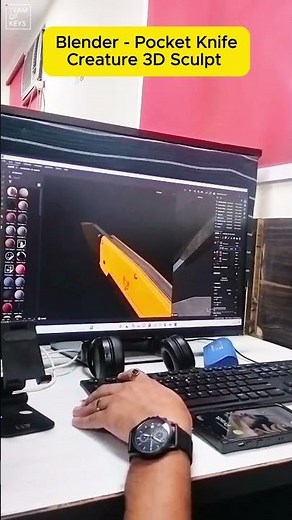 Blender - Pocket Knife Creature 3D Sculpt (Timelapse)
