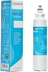 Filters Fast PH21430 Compatible Replacement for LG LT800P Refrigerator Water Filter Activated Carbon Cartridge for Fridge Water Dispenser