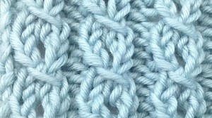 The Eyelet Mock Cable Ribbing Knitting Stitch Pattern