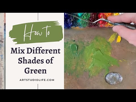 How to Mix Different Shades of Green (Mixing Two Colors Together)