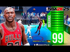 "PRIME" MVP MICHAEL JORDAN BUILD is TERRIFYING REC PLAYERS in NBA 2K25 - 99 MID-RANGE RATING