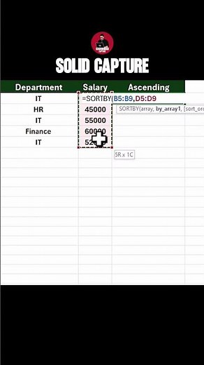 "Master the SORTBY Function in Excel in Minutes!"