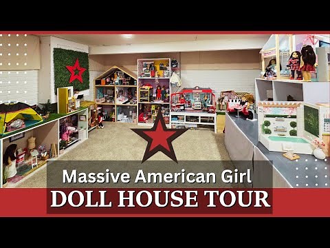 Massive American Girl Doll House Tour - FIVE Doll Houses!!