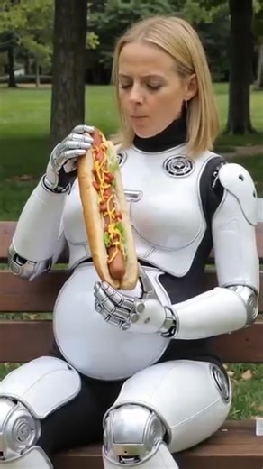 68K views · 262 reactions | Pregnant Robots Eating Food robot | Future Technology News York | Facebook
